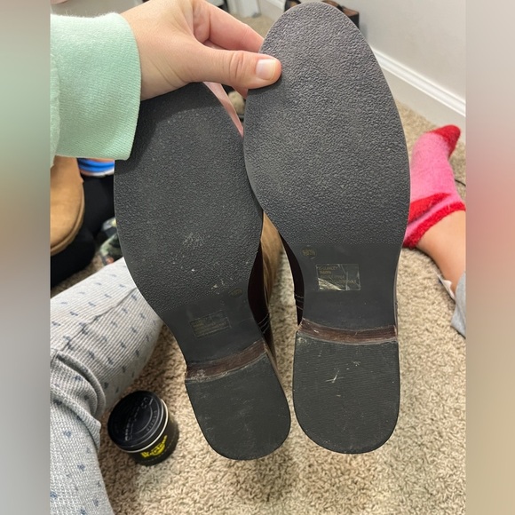 Jessica Simpson Clancey Suede & Leather OTK boots sz 9.5 Olive green & brown - Picture 8 of 12